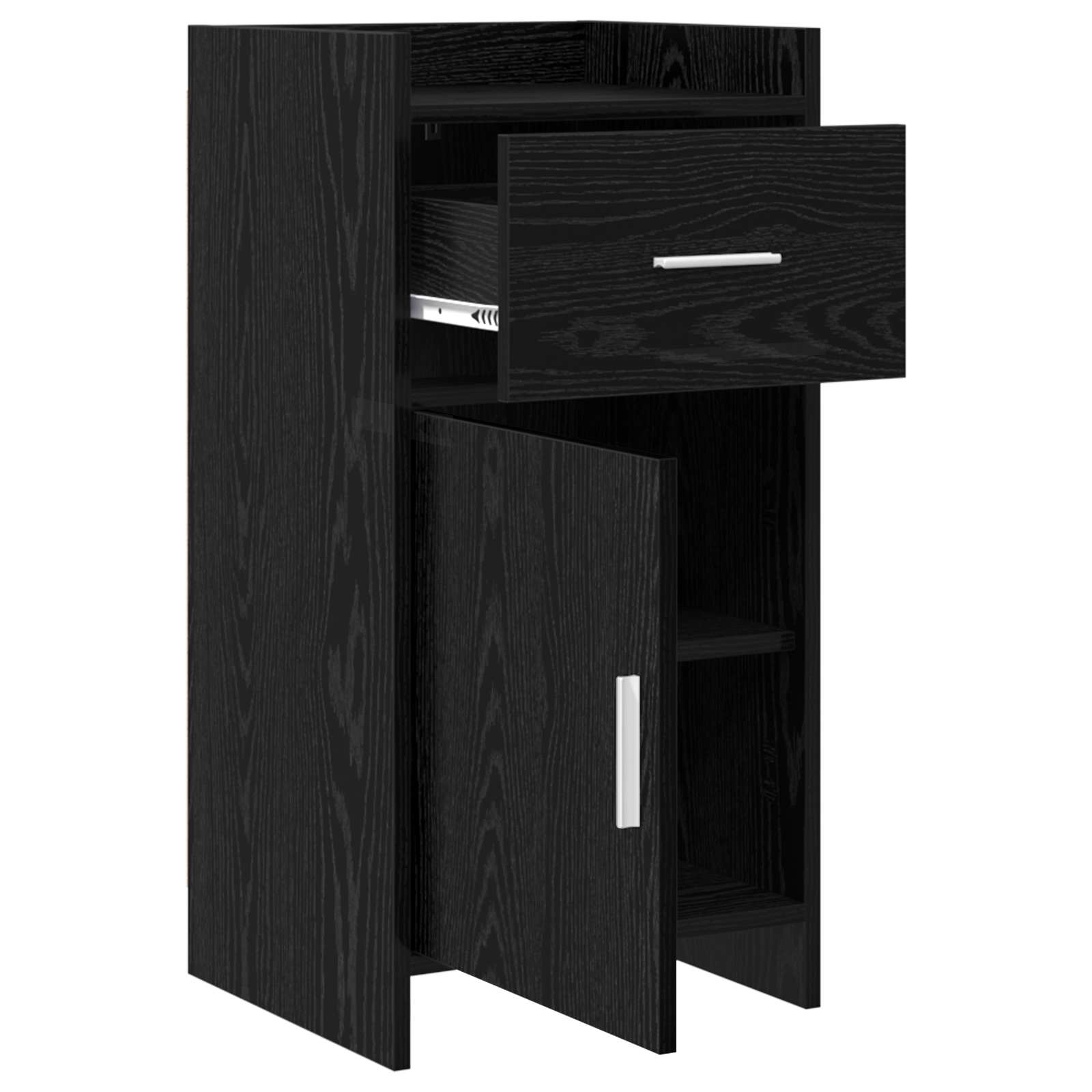 vidaXL Bufet Czarny dąb 40 x 36 x 80 cm Drewno inżynieryjne