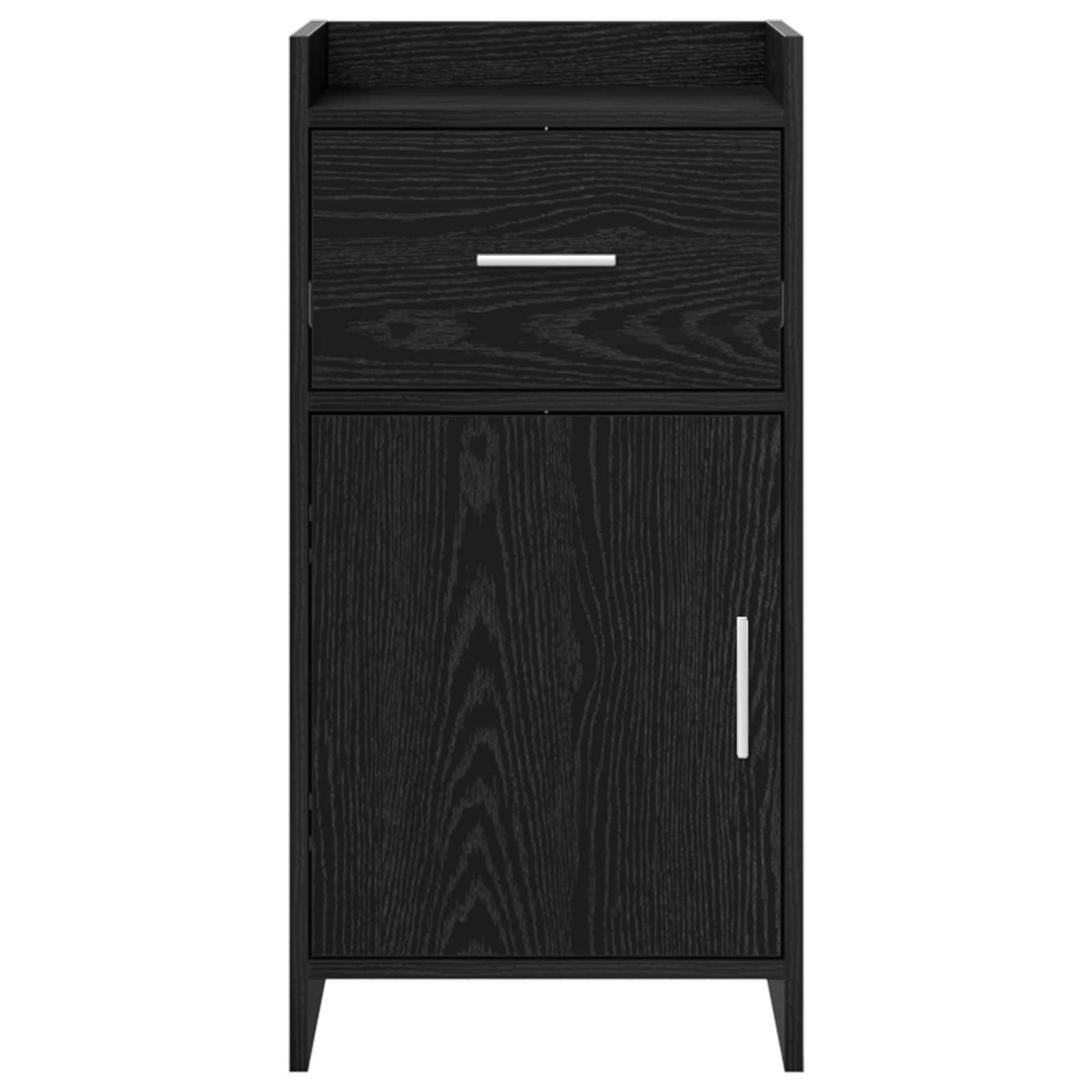 vidaXL Bufet Czarny dąb 40 x 36 x 80 cm Drewno inżynieryjne