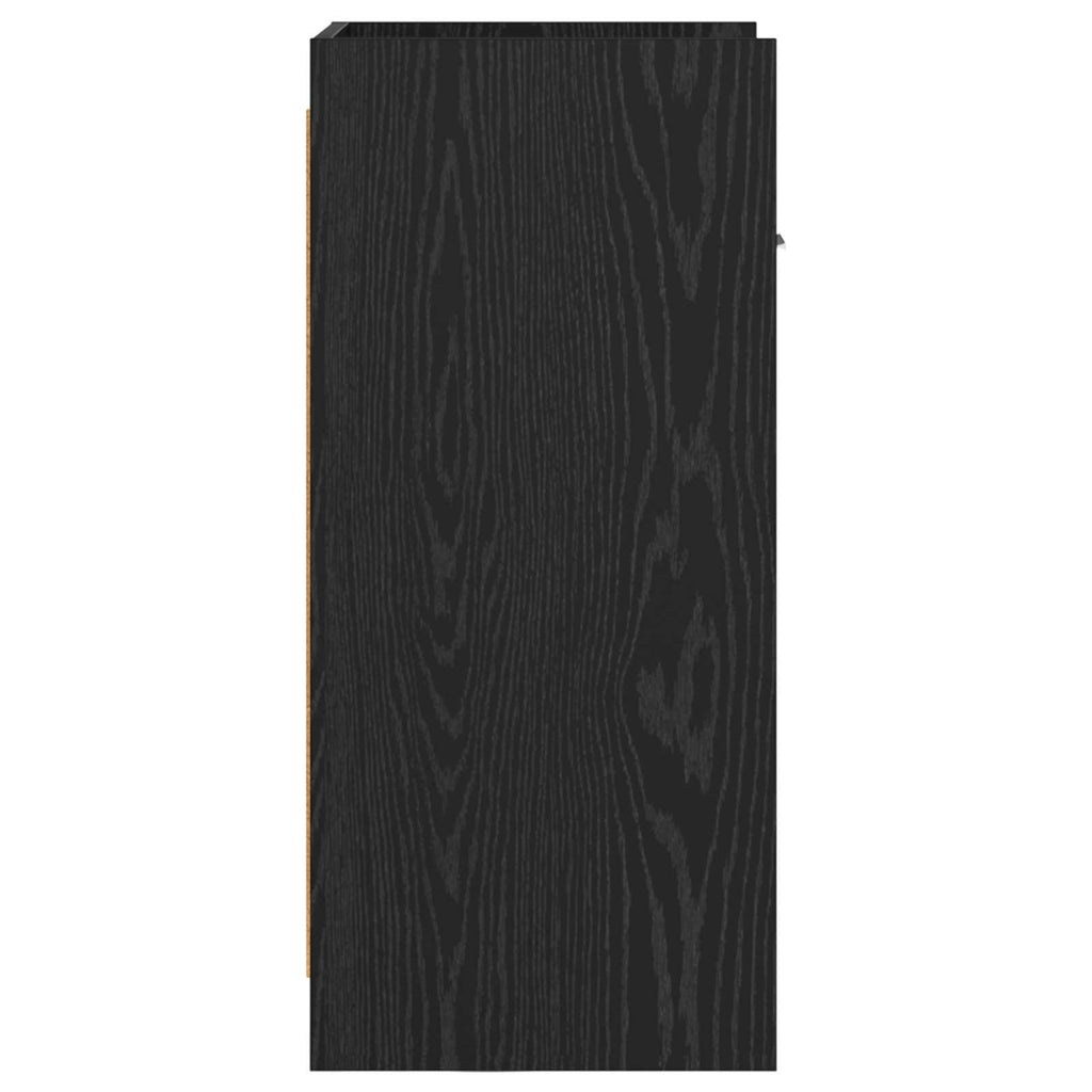 vidaXL Bufet Czarny dąb 40 x 36 x 80 cm Drewno inżynieryjne
