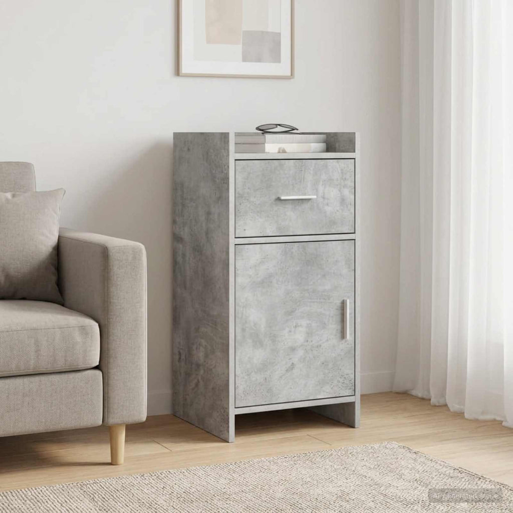 vidaXL Bufet Betonowy szary 40 x 36 x 80 cm Drewno inżynieryjne