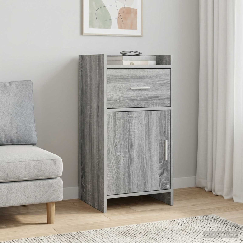 vidaXL Bufet Szary Sonoma 40 x 36 x 80 cm Drewno inżynieryjne
