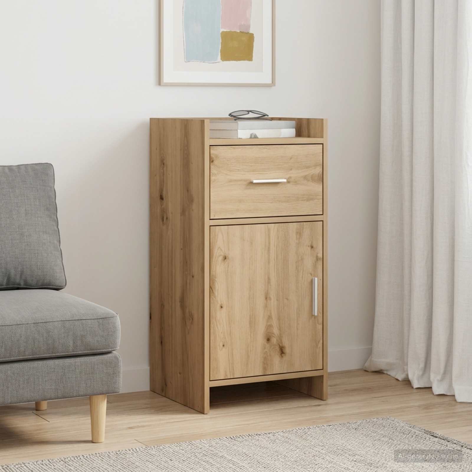 vidaXL Bufet Dąb artisan 40 x 36 x 80 cm Drewno inżynieryjne