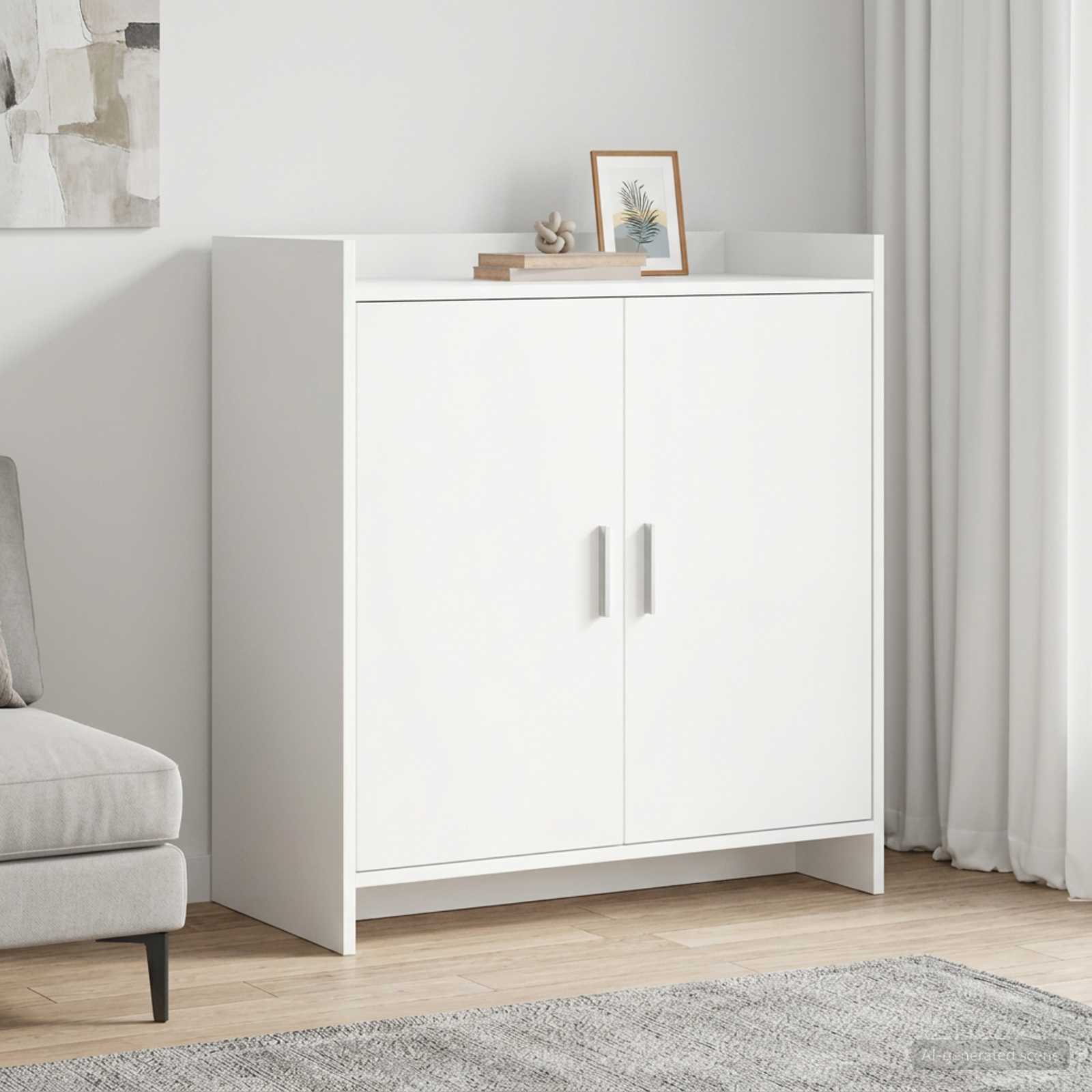 vidaXL Bufet Biały 72 x 36 x 80 cm Drewno inżynieryjne