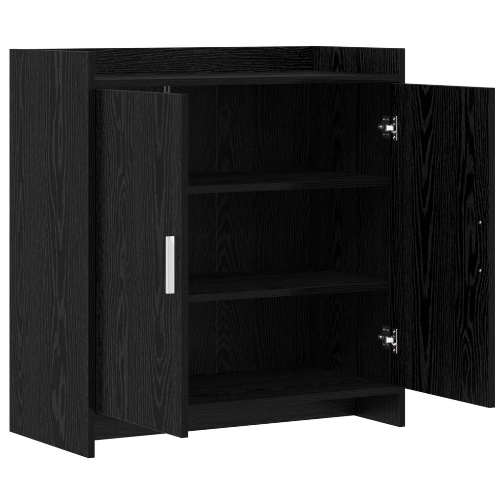 vidaXL Bufet Czarny dąb 72 x 36 x 80 cm Drewno inżynieryjne