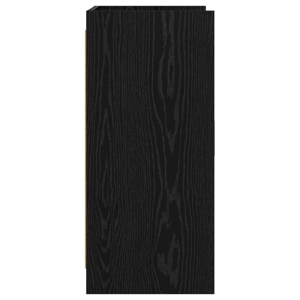 vidaXL Bufet Czarny dąb 72 x 36 x 80 cm Drewno inżynieryjne