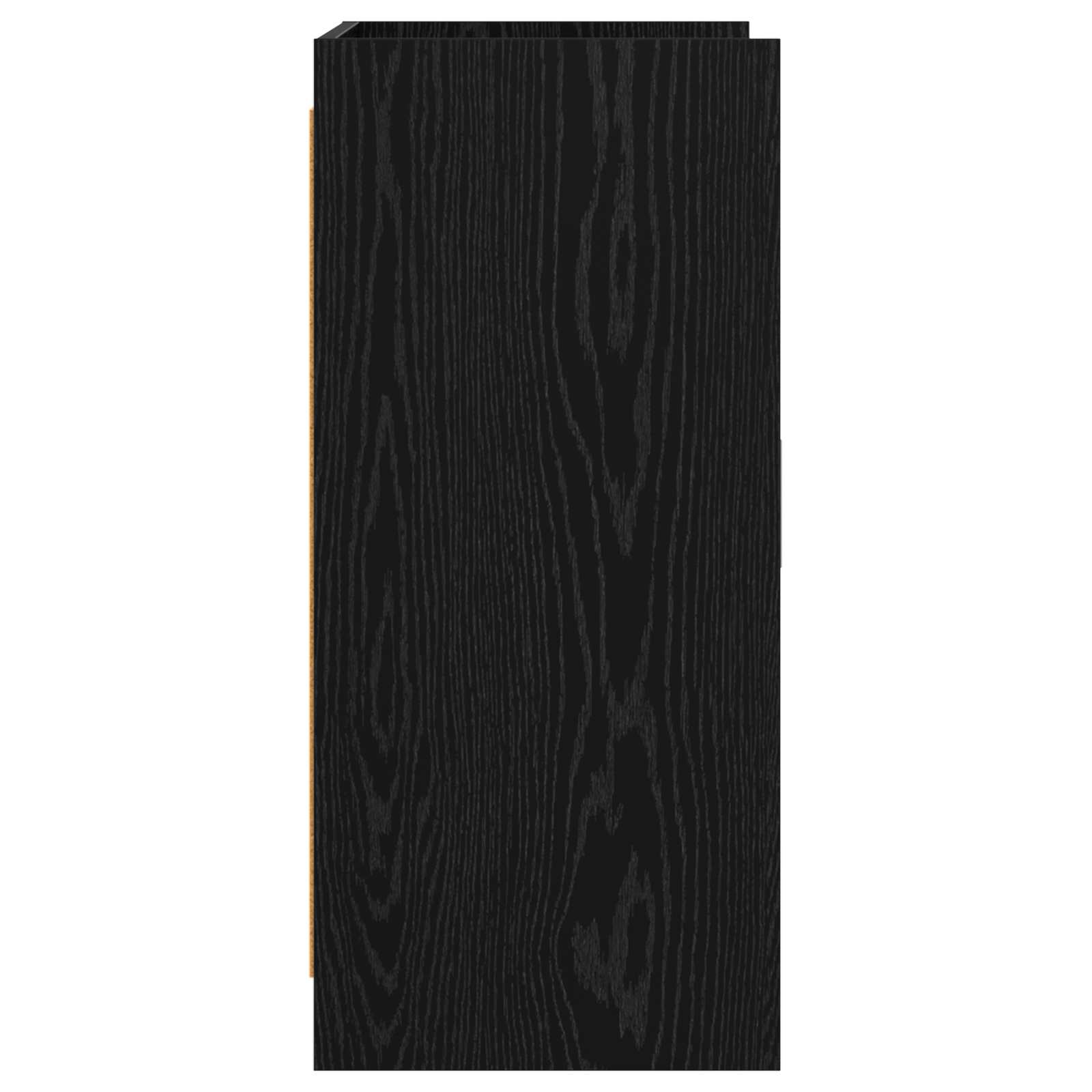 vidaXL Bufet Czarny dąb 72 x 36 x 80 cm Drewno inżynieryjne
