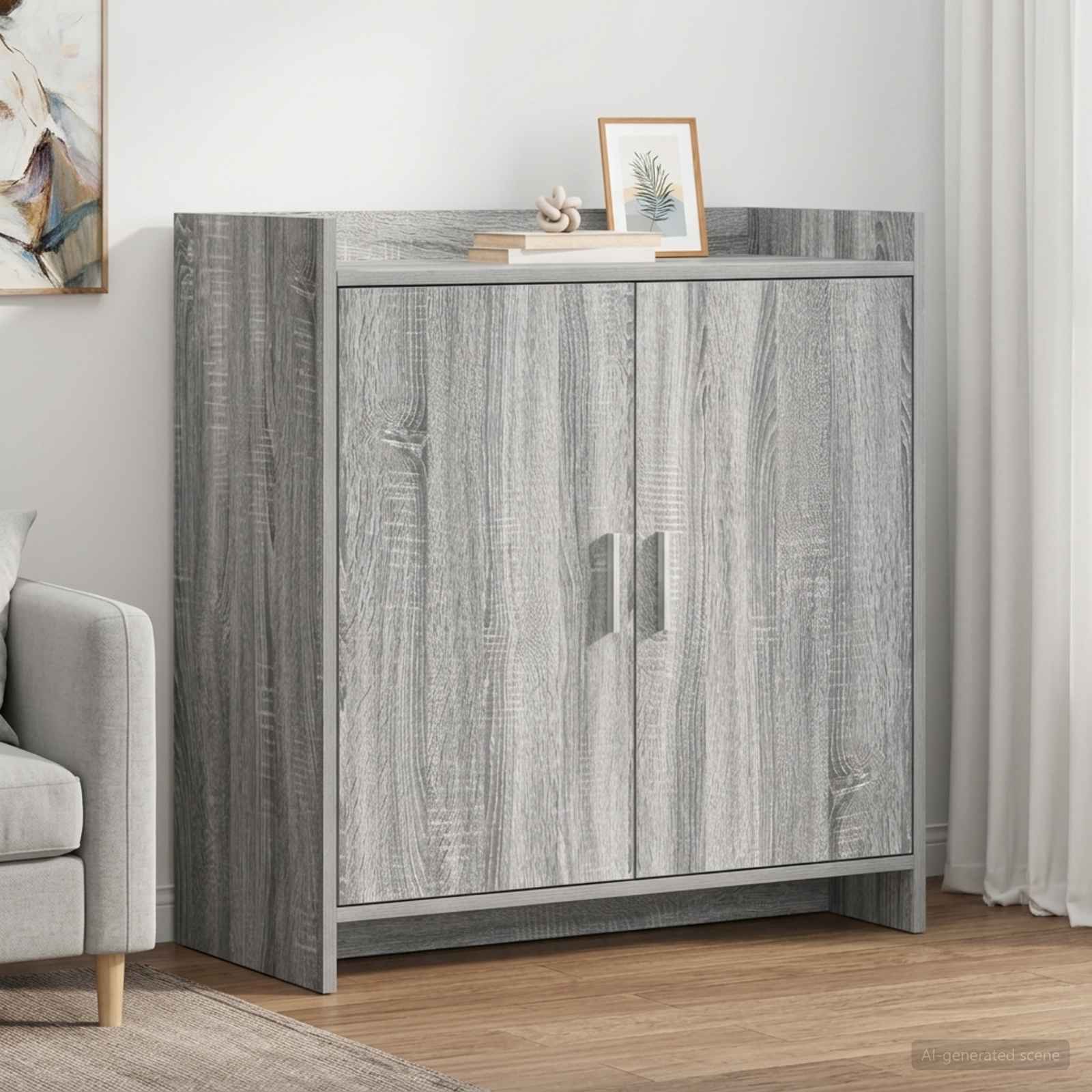vidaXL Bufet Szary Sonoma 72 x 36 x 80 cm Drewno inżynieryjne