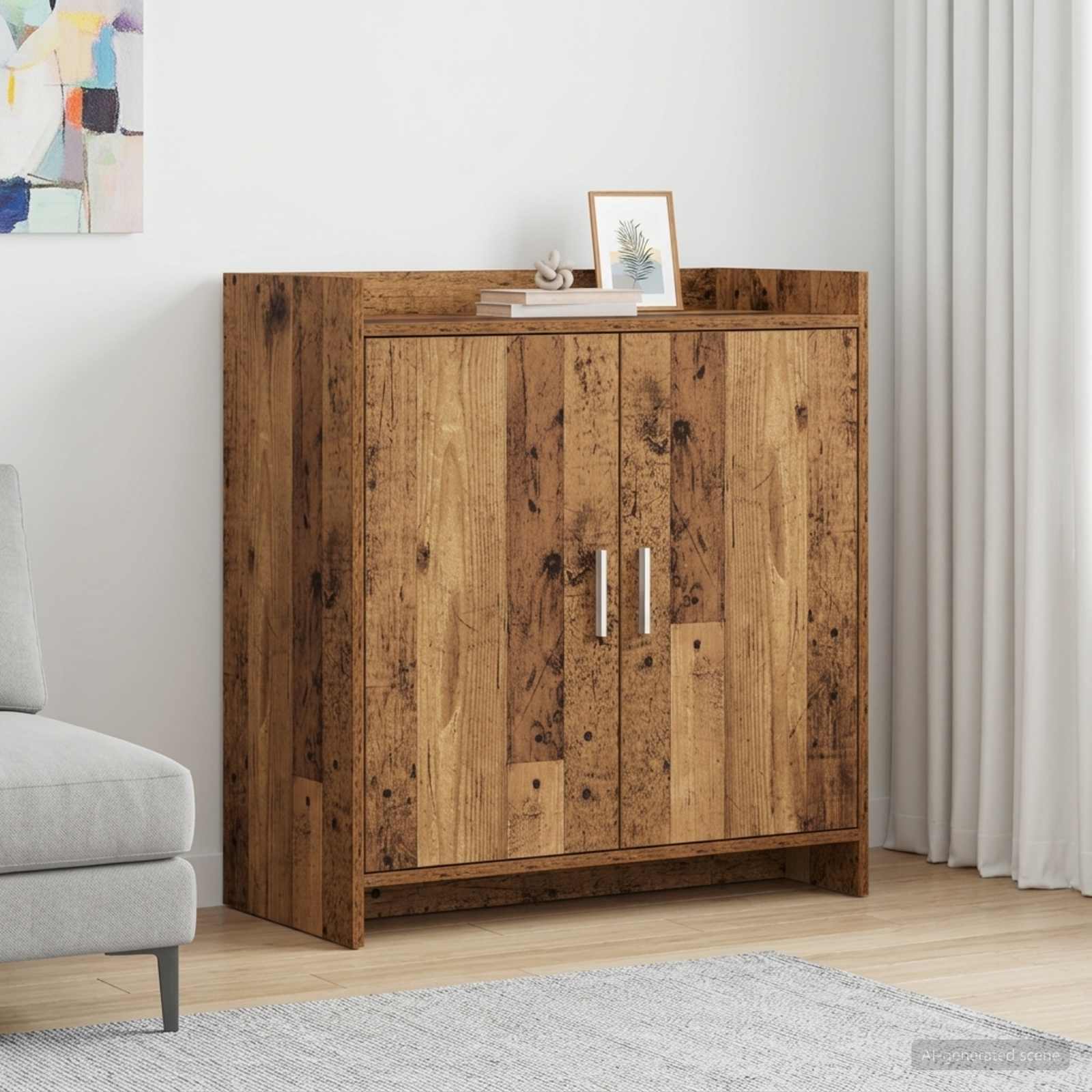 vidaXL Bufet Stare drewno 72 x 36 x 80 cm Drewno inżynieryjne