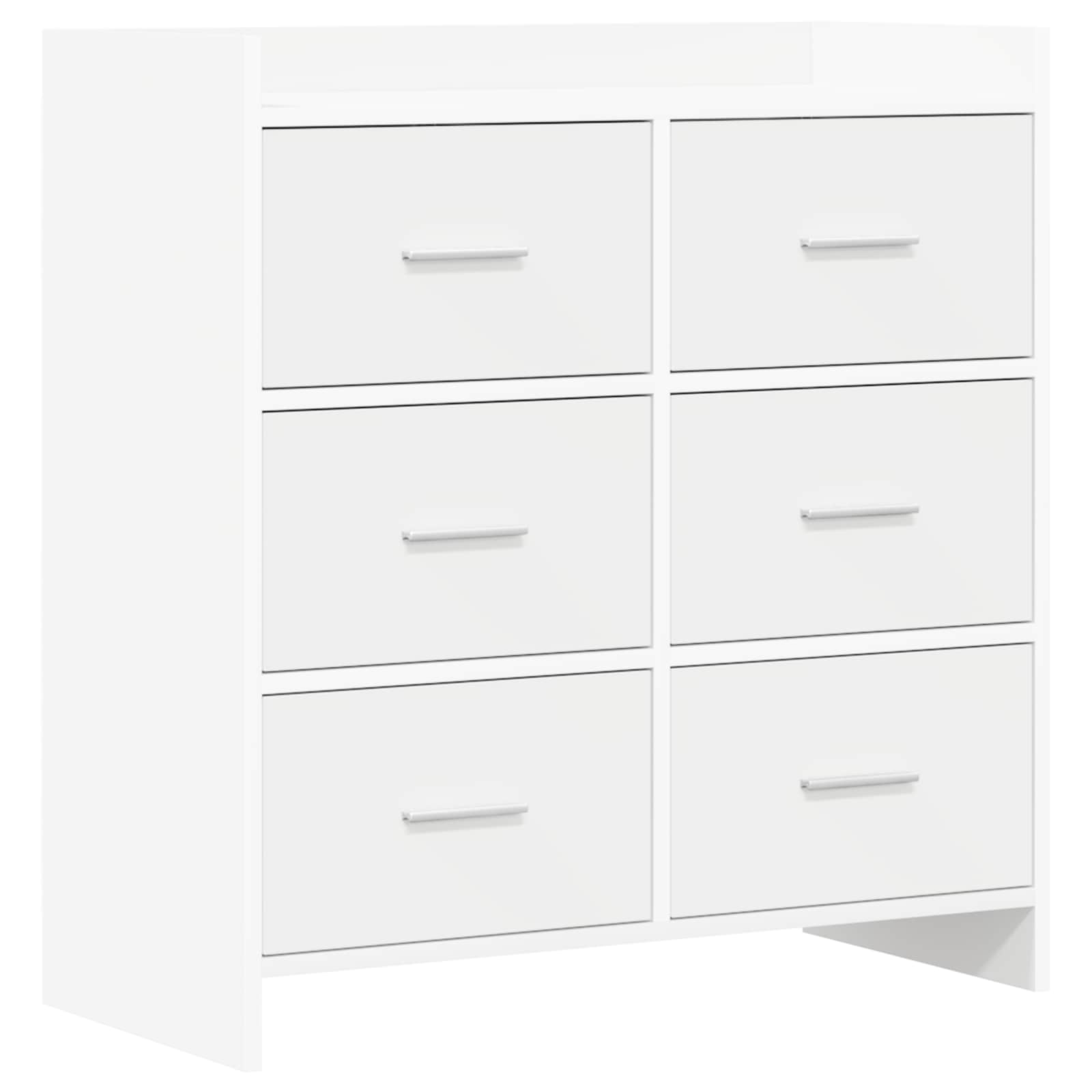 vidaXL Bufet Biały 75 x 33 x 80 cm Drewno inżynieryjne
