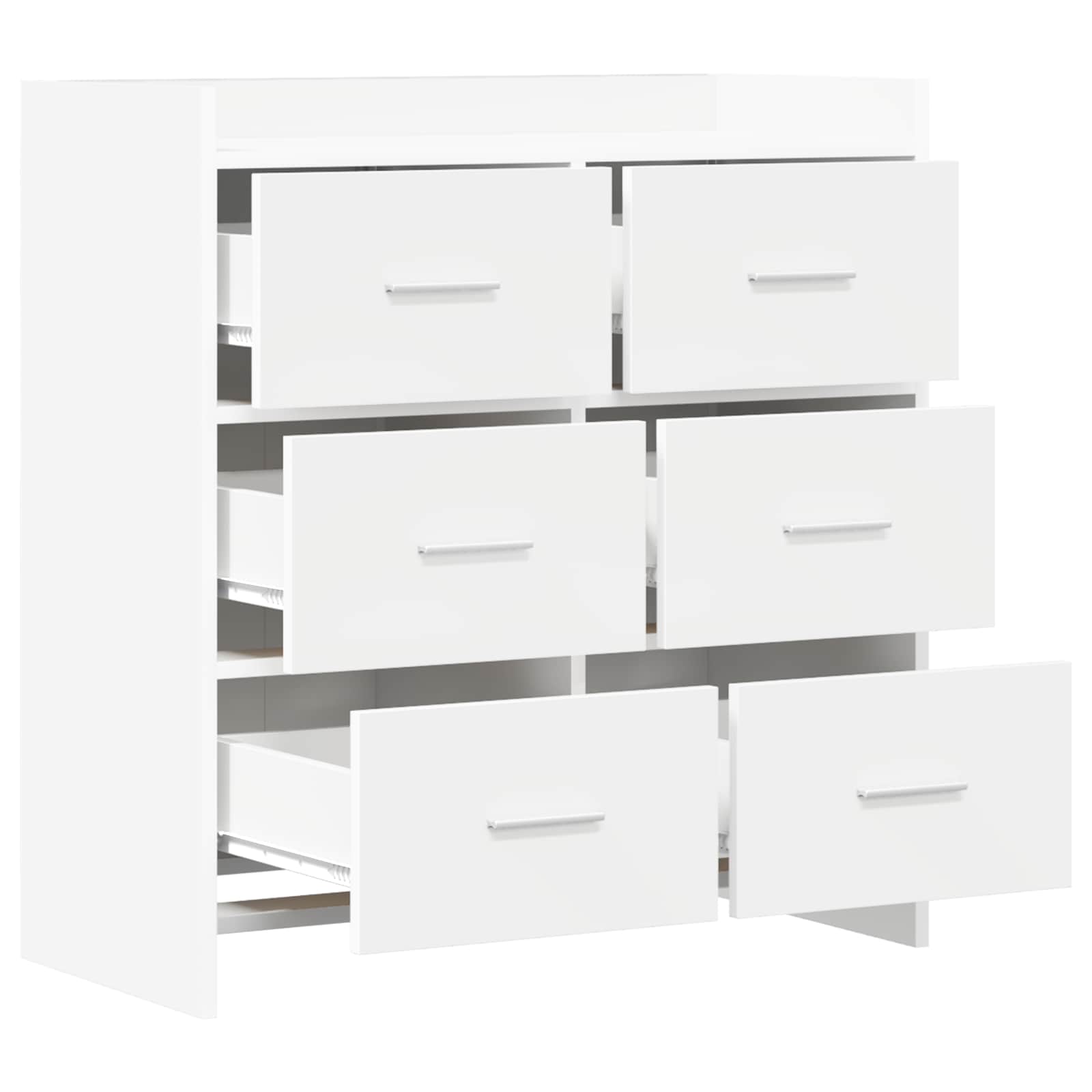 vidaXL Bufet Biały 75 x 33 x 80 cm Drewno inżynieryjne
