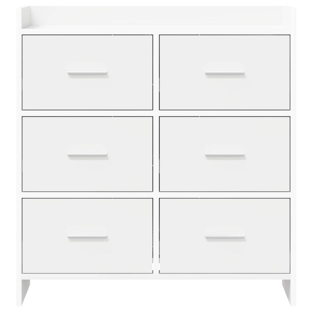 vidaXL Bufet Biały 75 x 33 x 80 cm Drewno inżynieryjne