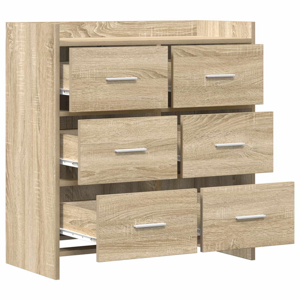 vidaXL Bufet dąb Sonoma 75 x 33 x 80 cm Drewno inżynieryjne