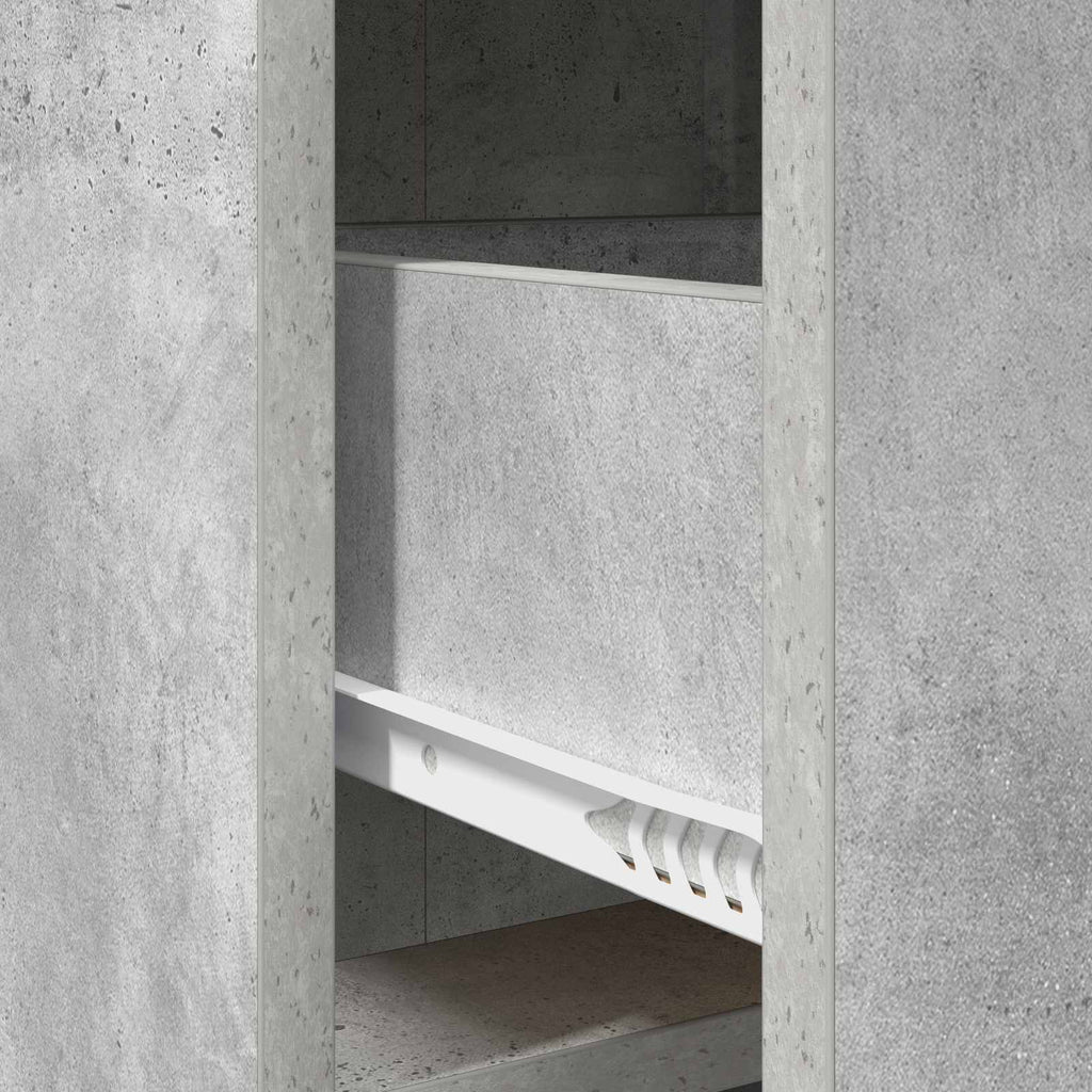 vidaXL Bufet Betonowy szary 75 x 33 x 80 cm Drewno inżynieryjne