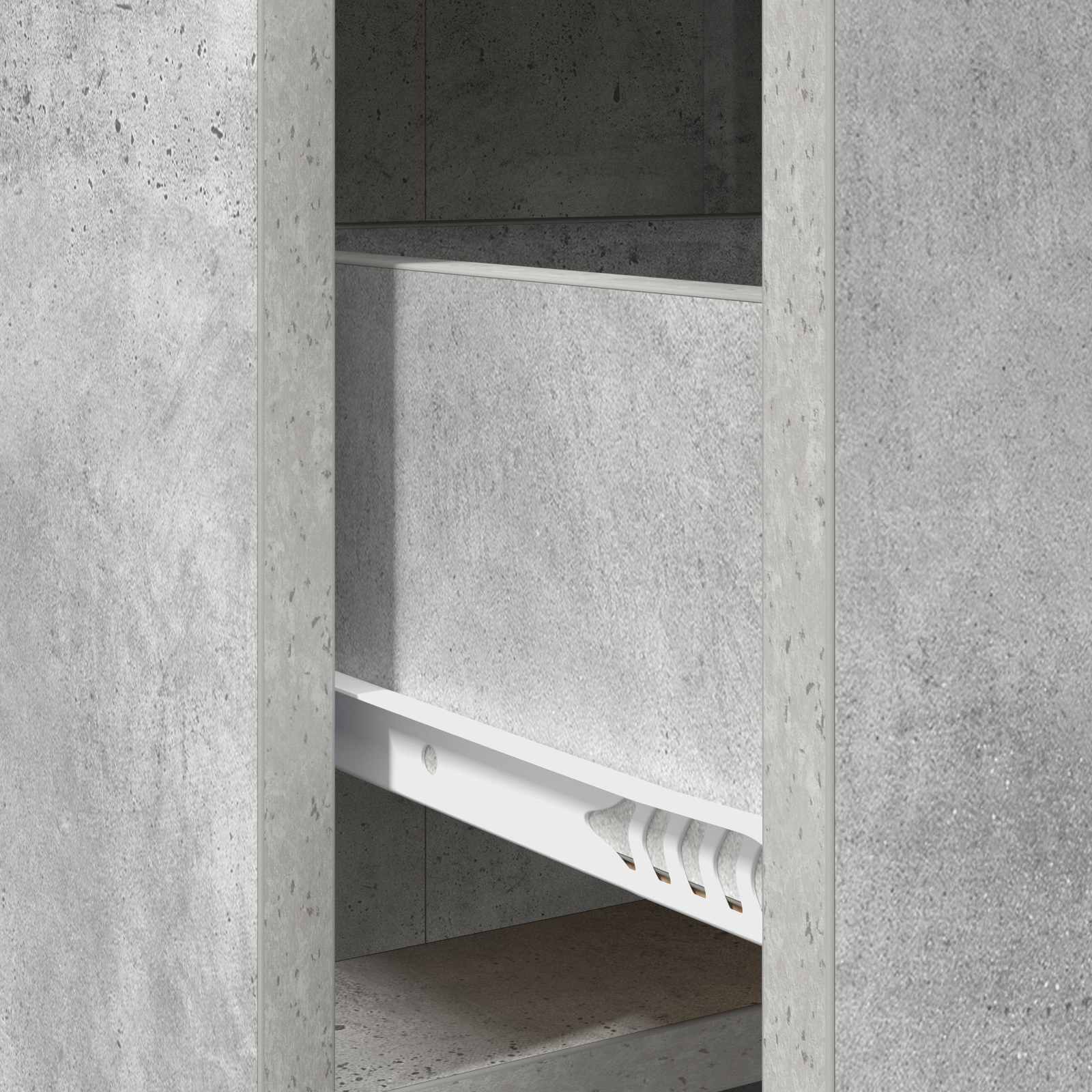 vidaXL Bufet Betonowy szary 75 x 33 x 80 cm Drewno inżynieryjne