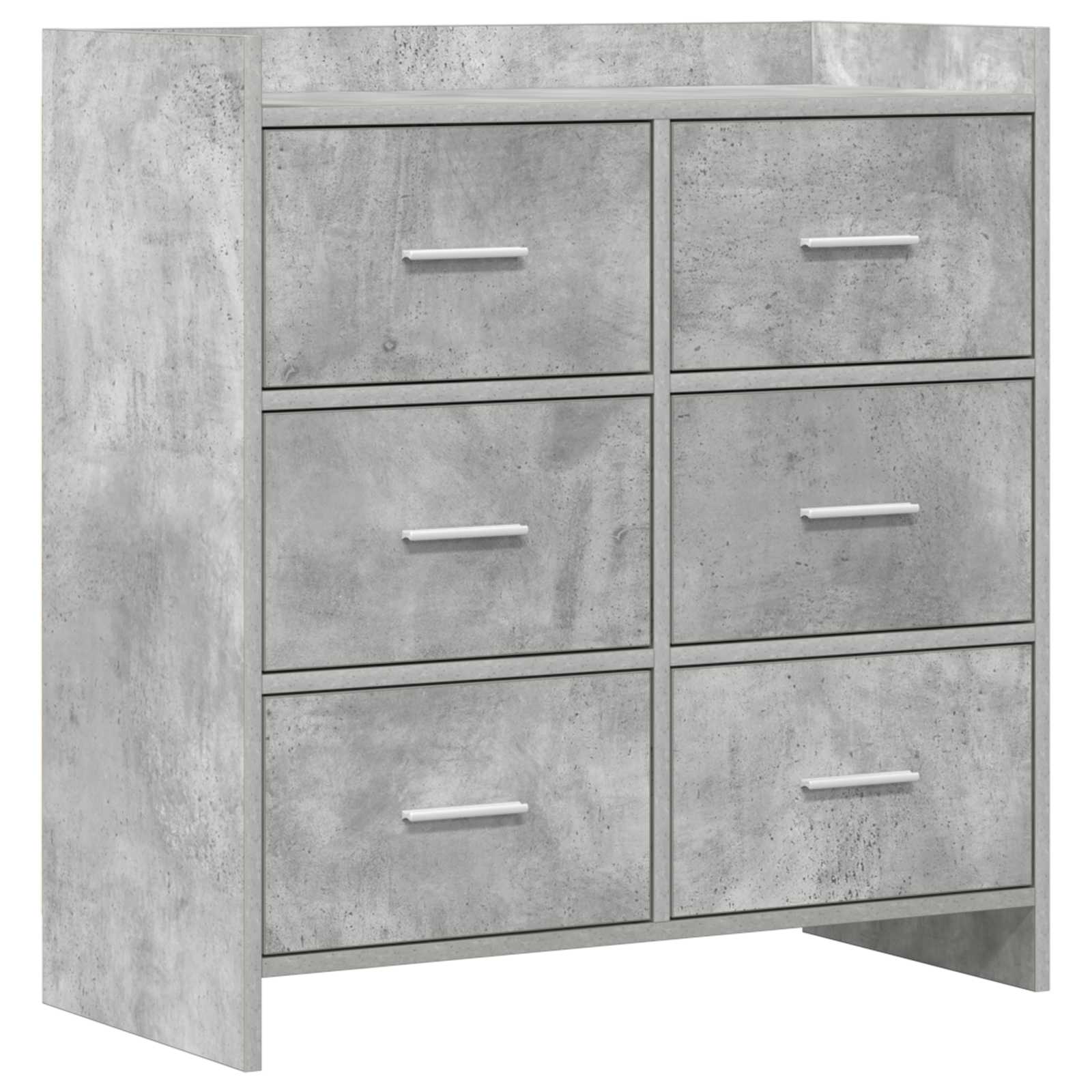 vidaXL Bufet Betonowy szary 75 x 33 x 80 cm Drewno inżynieryjne