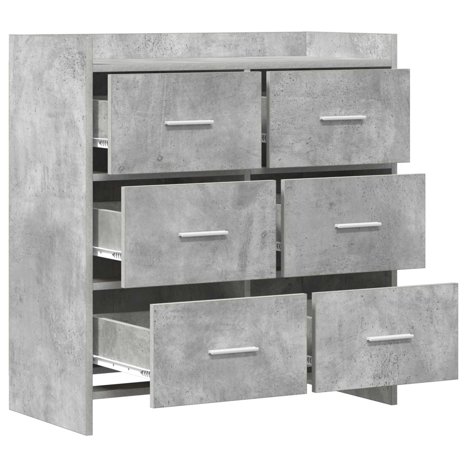 vidaXL Bufet Betonowy szary 75 x 33 x 80 cm Drewno inżynieryjne