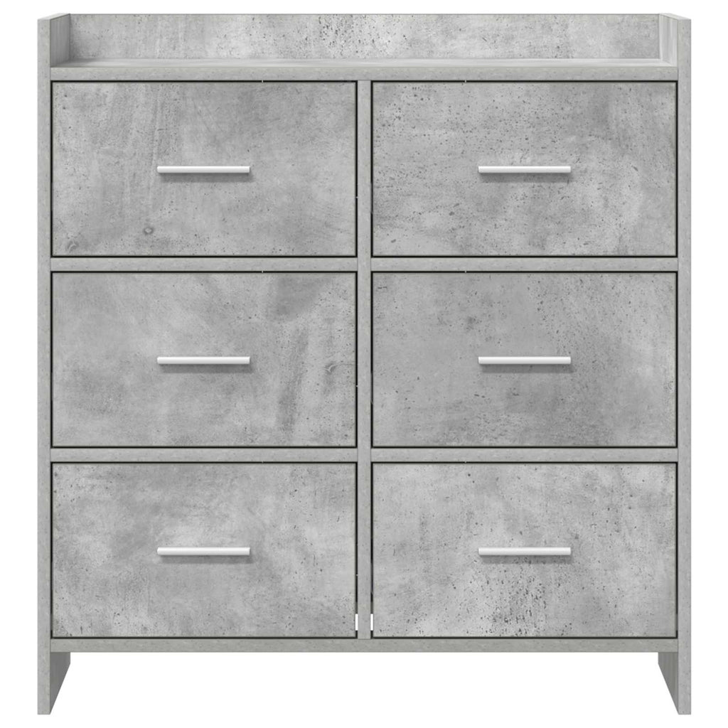 vidaXL Bufet Betonowy szary 75 x 33 x 80 cm Drewno inżynieryjne