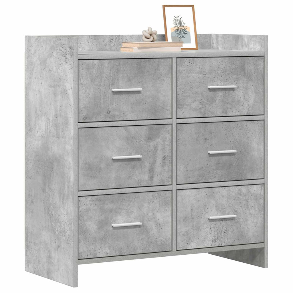 vidaXL Bufet Betonowy szary 75 x 33 x 80 cm Drewno inżynieryjne