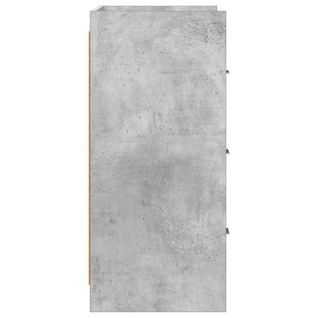 vidaXL Bufet Betonowy szary 75 x 33 x 80 cm Drewno inżynieryjne