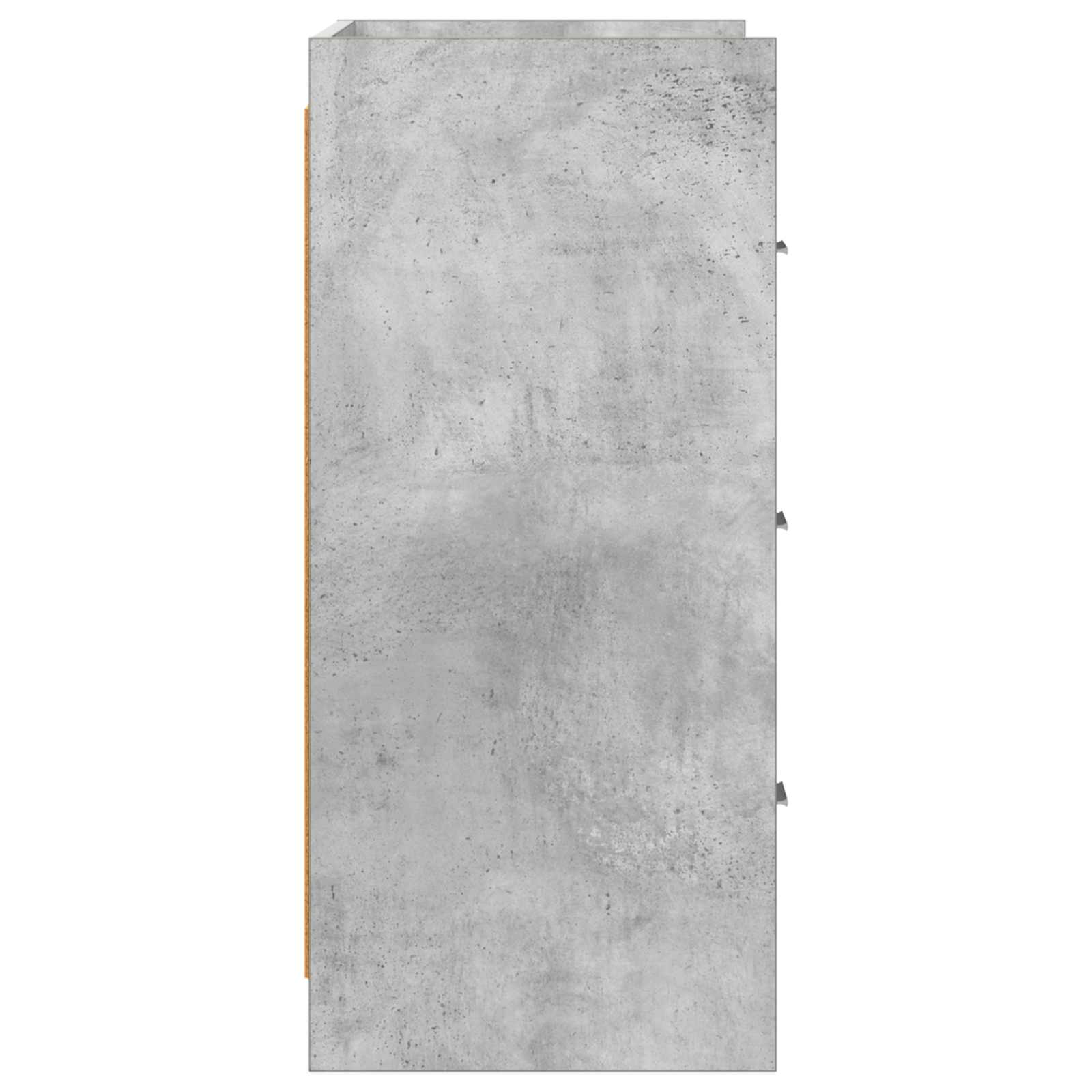 vidaXL Bufet Betonowy szary 75 x 33 x 80 cm Drewno inżynieryjne