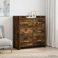 vidaXL Bufet Dąb wędzony 75 x 33 x 80 cm Drewno inżynieryjne