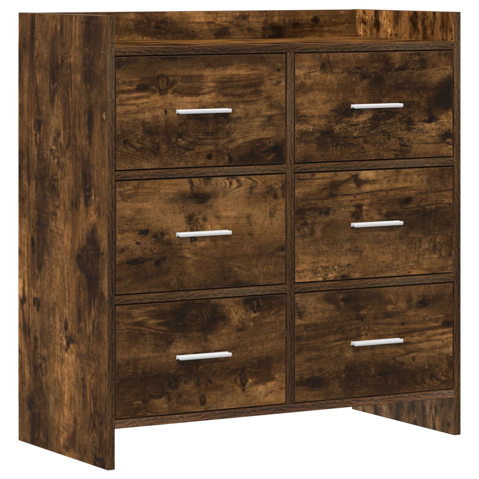 vidaXL Bufet Dąb wędzony 75 x 33 x 80 cm Drewno inżynieryjne