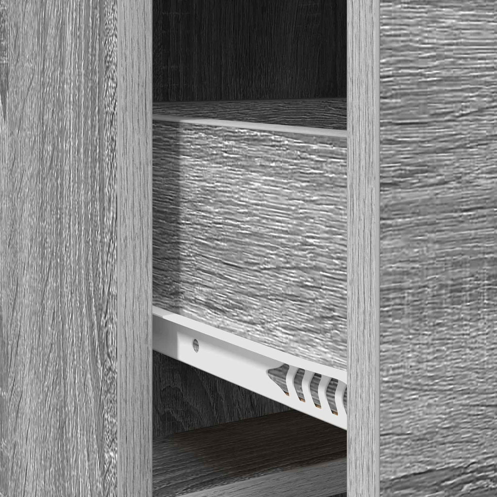 vidaXL Bufet Szary Sonoma 75 x 33 x 80 cm Drewno inżynieryjne