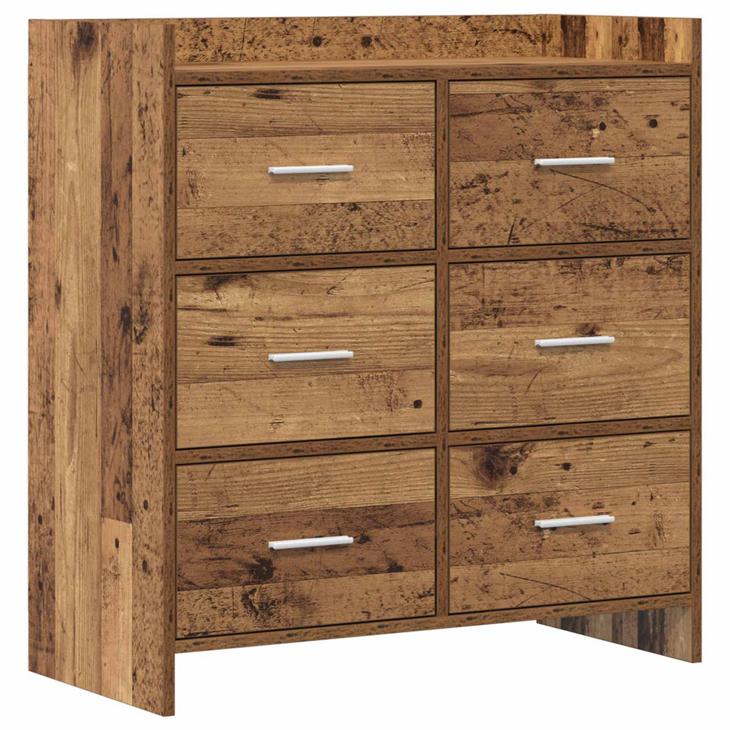 vidaXL Bufet Stare drewno 75 x 33 x 80 cm Drewno inżynieryjne