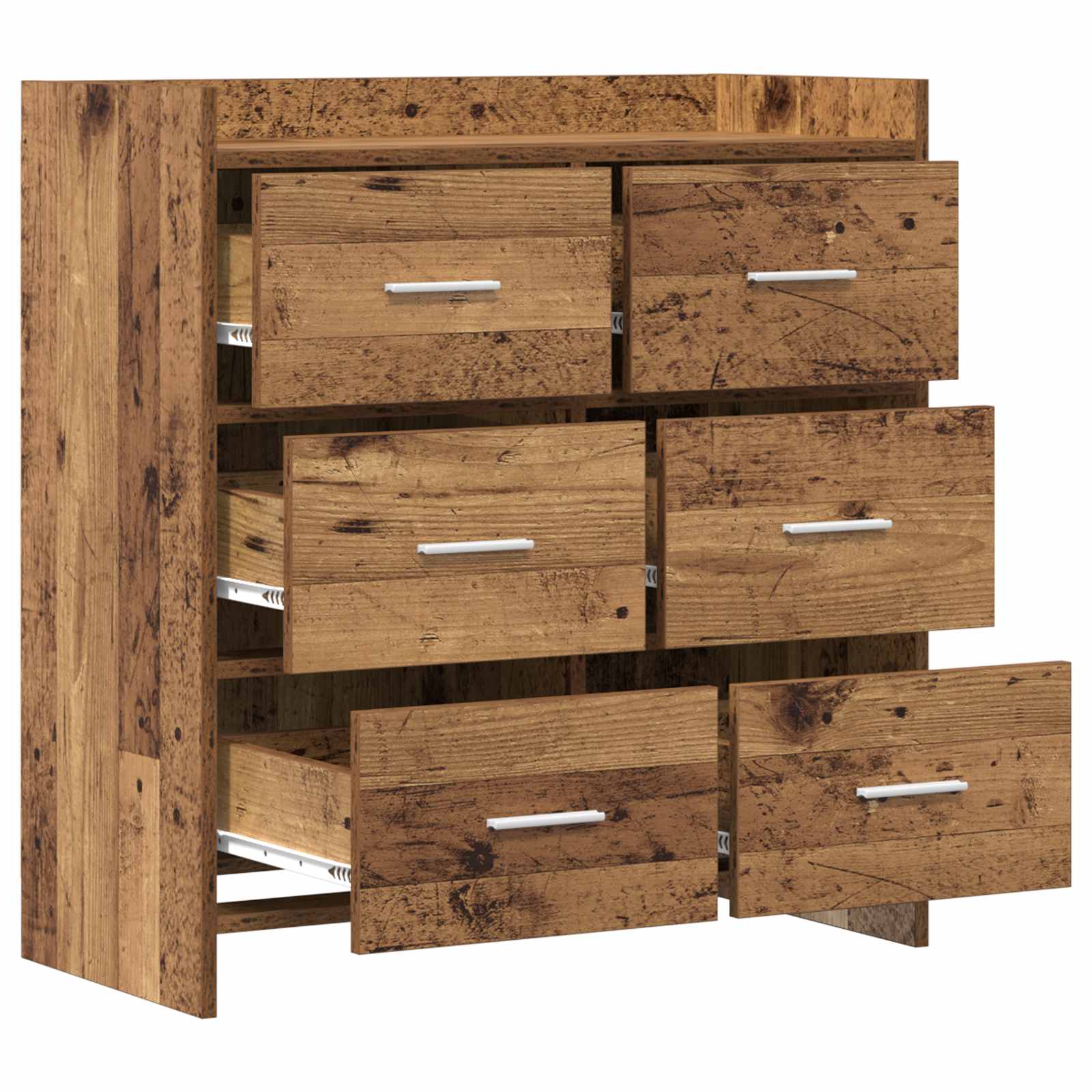 vidaXL Bufet Stare drewno 75 x 33 x 80 cm Drewno inżynieryjne