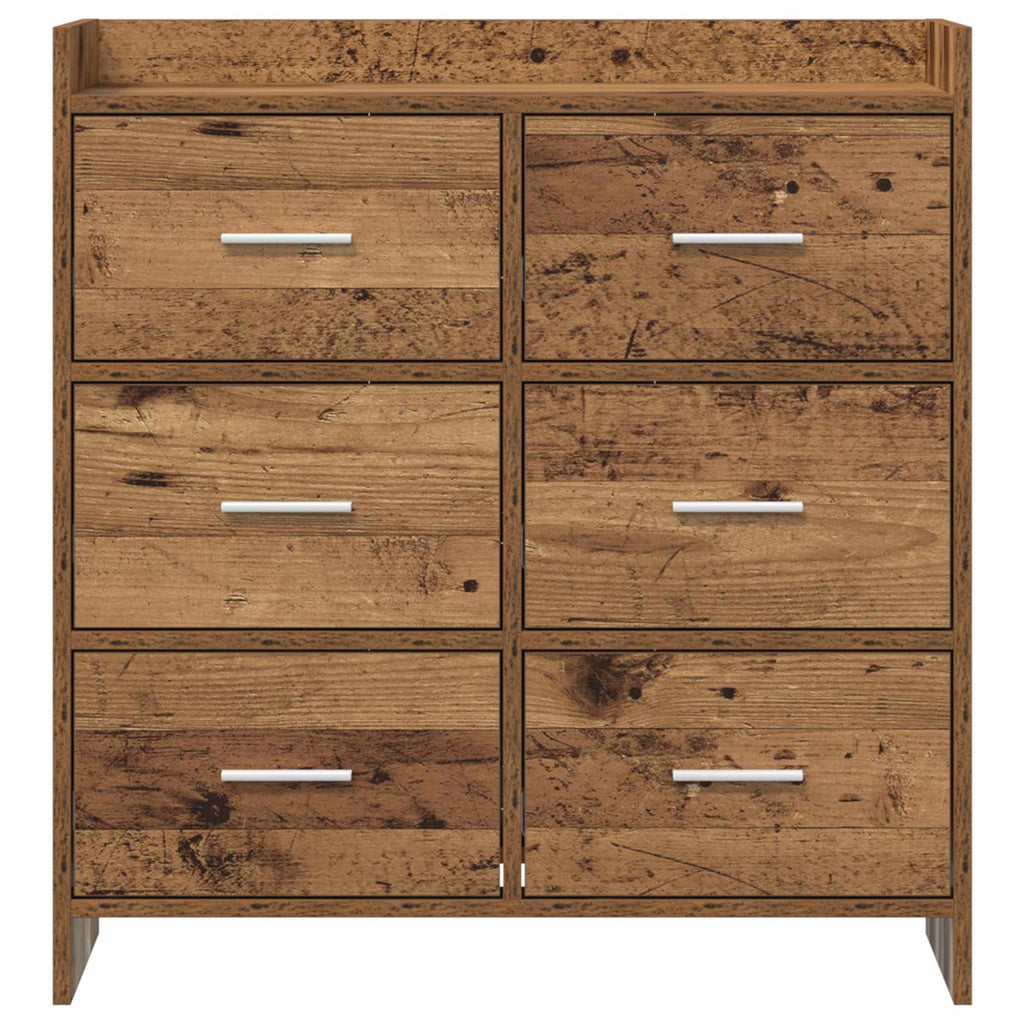 vidaXL Bufet Stare drewno 75 x 33 x 80 cm Drewno inżynieryjne