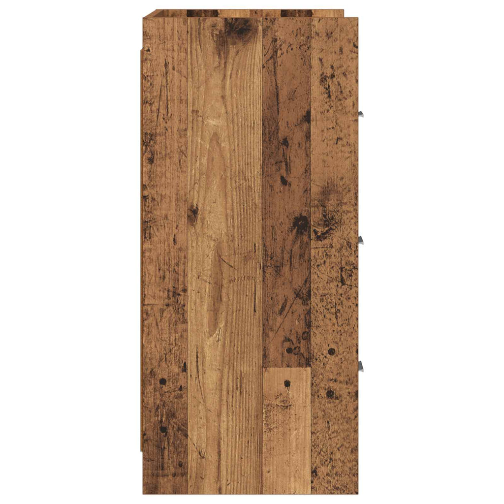vidaXL Bufet Stare drewno 75 x 33 x 80 cm Drewno inżynieryjne
