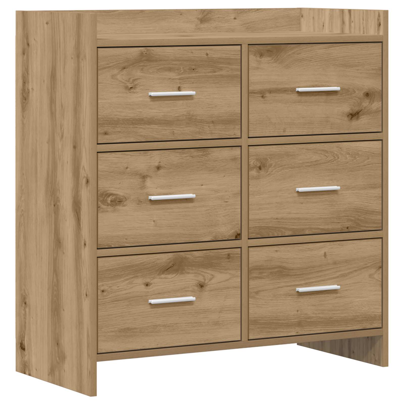 vidaXL Bufet Dąb artisan 75 x 33 x 80 cm Drewno inżynieryjne