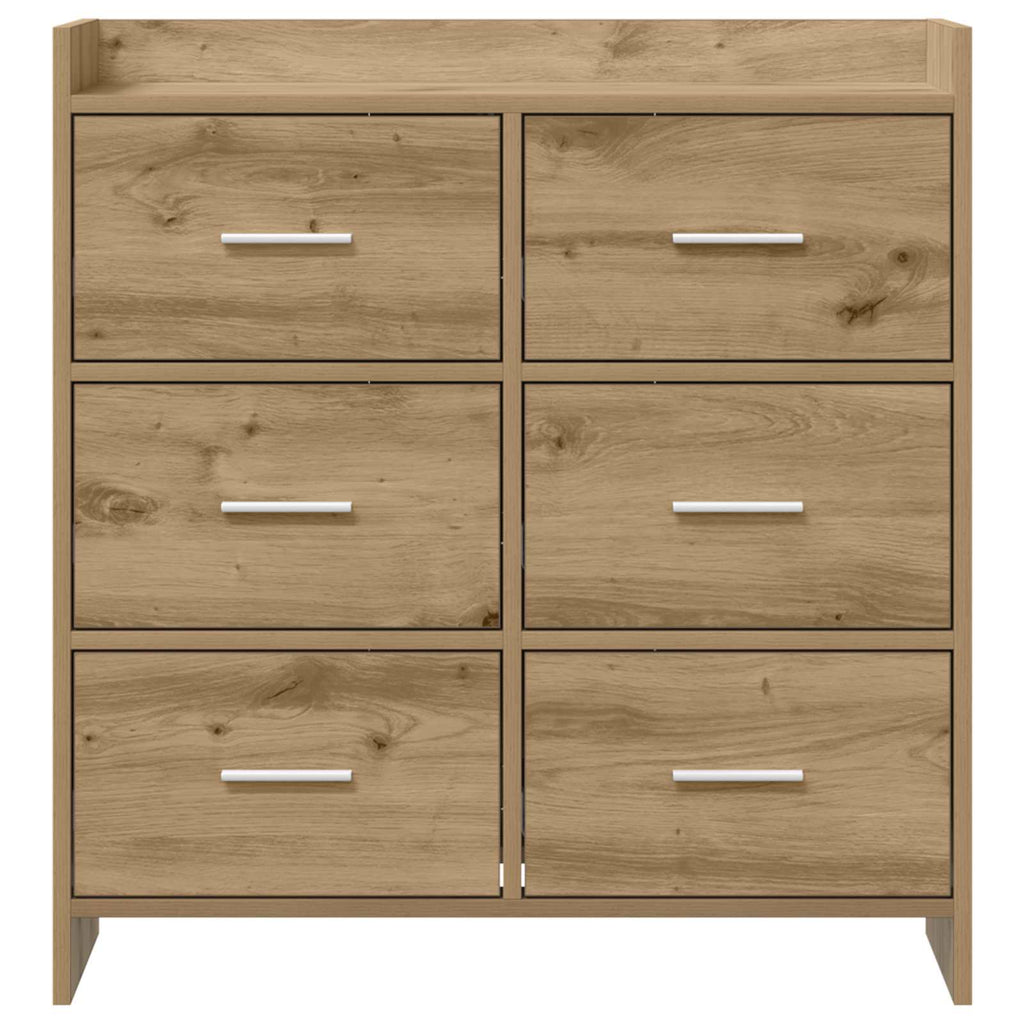 vidaXL Bufet Dąb artisan 75 x 33 x 80 cm Drewno inżynieryjne