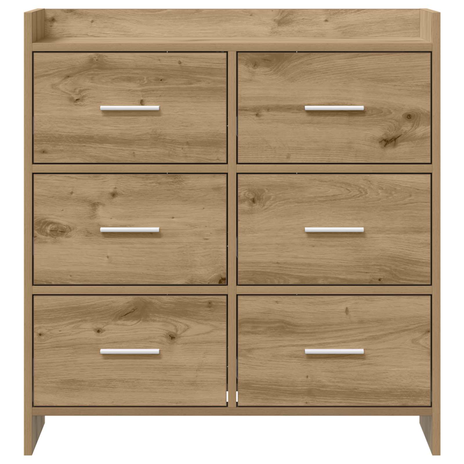 vidaXL Bufet Dąb artisan 75 x 33 x 80 cm Drewno inżynieryjne