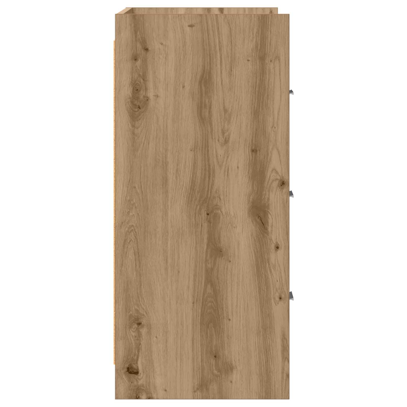 vidaXL Bufet Dąb artisan 75 x 33 x 80 cm Drewno inżynieryjne