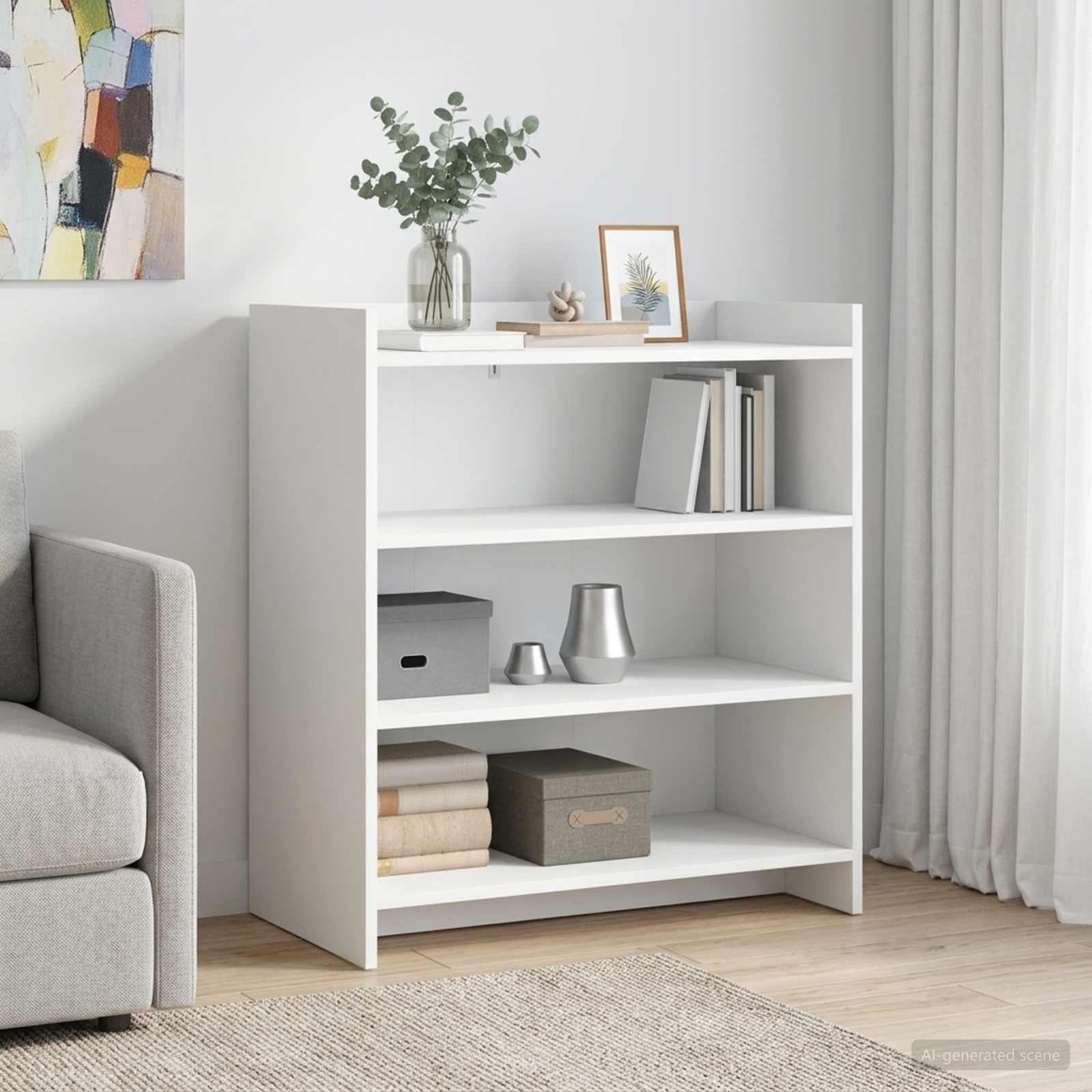 vidaXL Bufet Biały 75 x 36 x 80 cm Drewno inżynieryjne