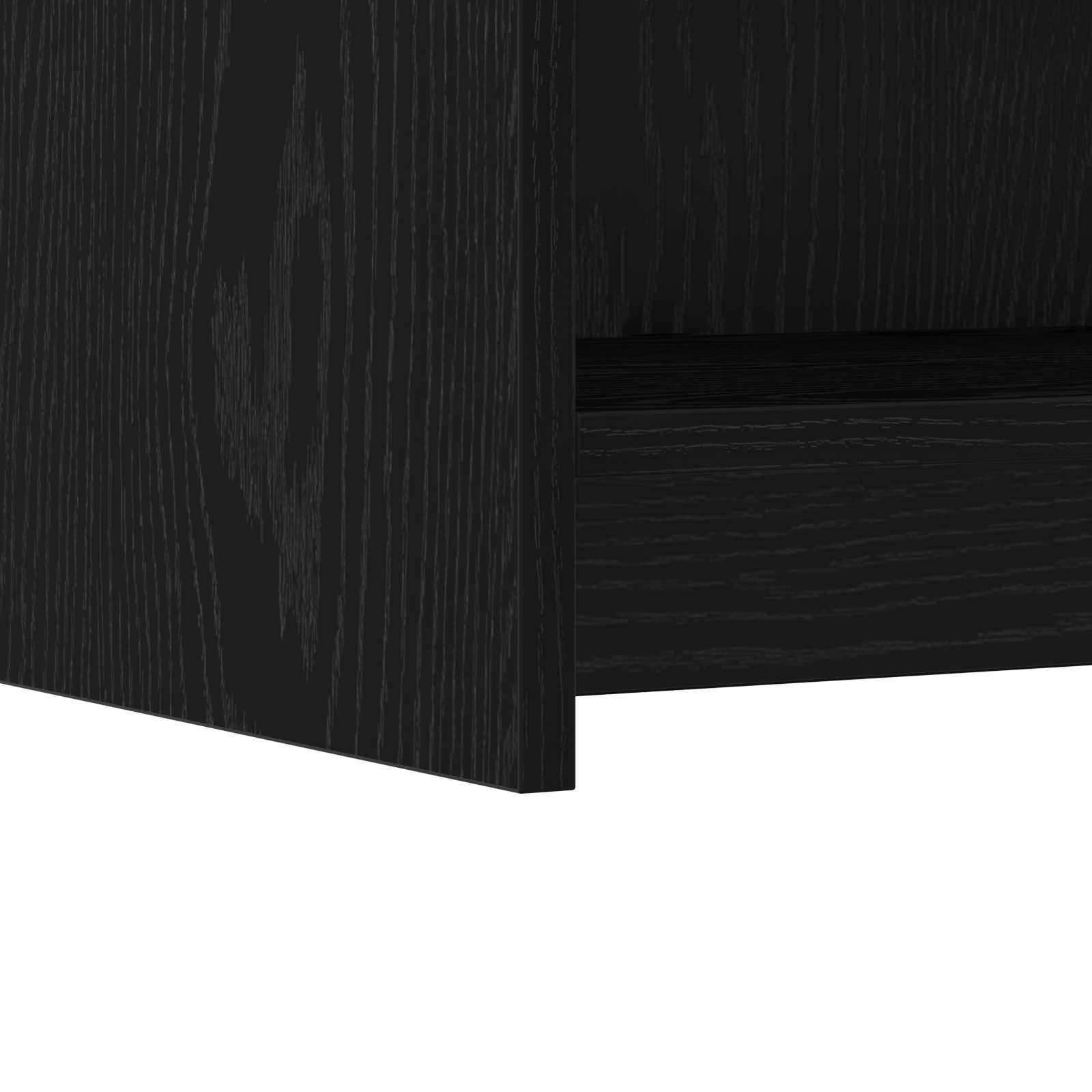 vidaXL Bufet Czarny dąb 75 x 36 x 80 cm Drewno inżynieryjne