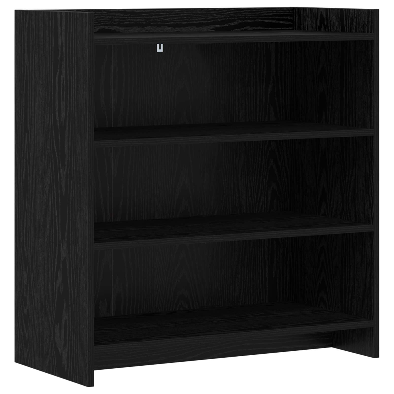 vidaXL Bufet Czarny dąb 75 x 36 x 80 cm Drewno inżynieryjne