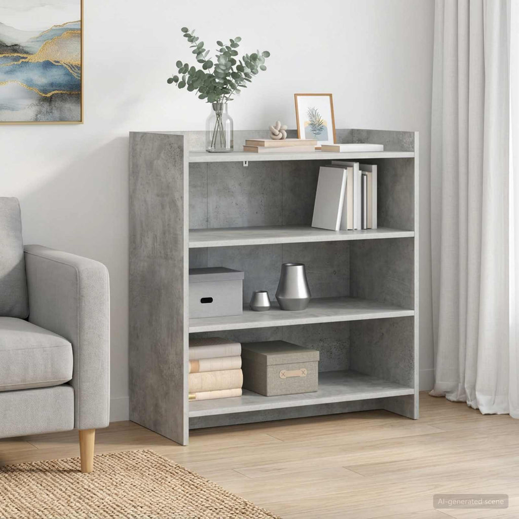vidaXL Bufet Betonowy szary 75 x 36 x 80 cm Drewno inżynieryjne
