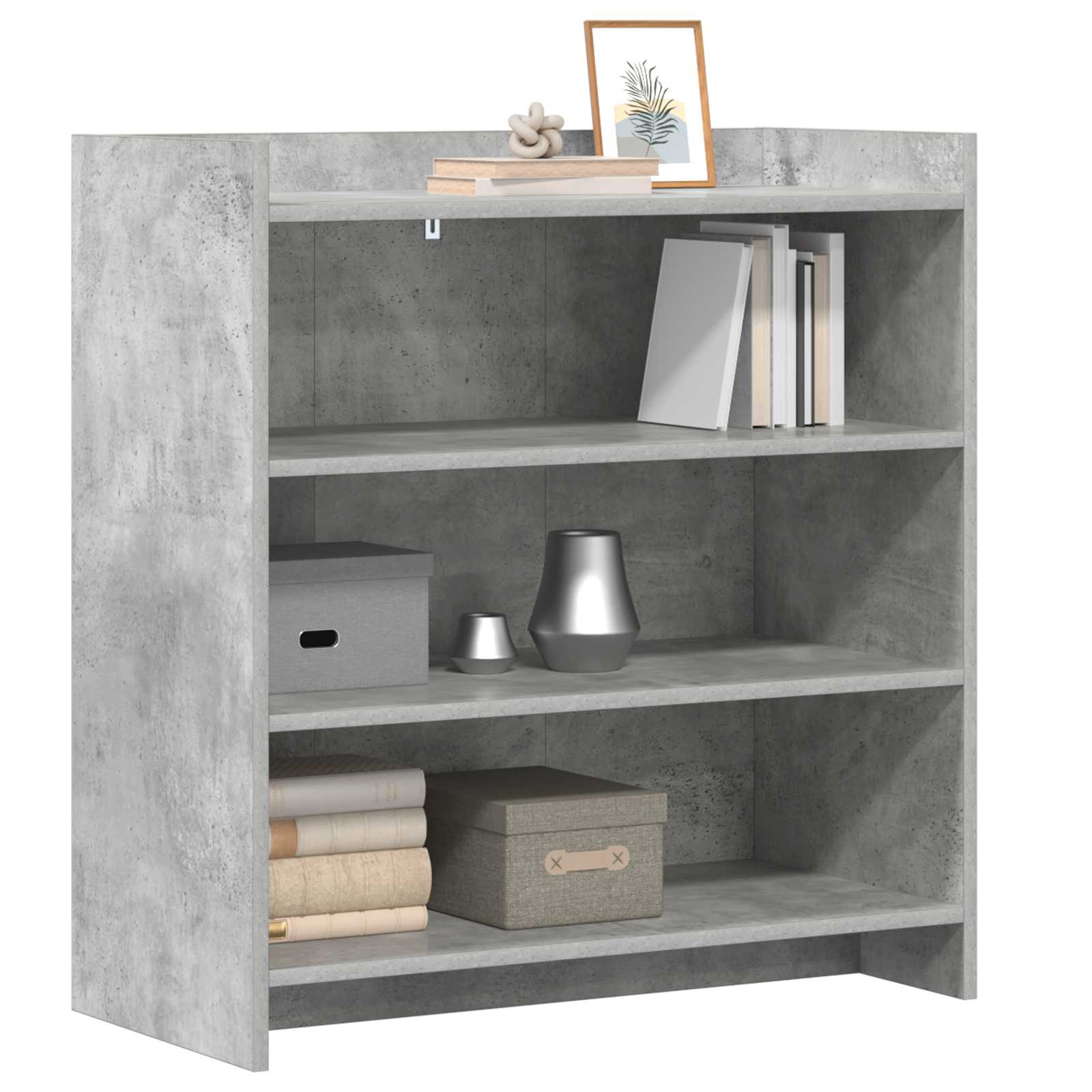 vidaXL Bufet Betonowy szary 75 x 36 x 80 cm Drewno inżynieryjne