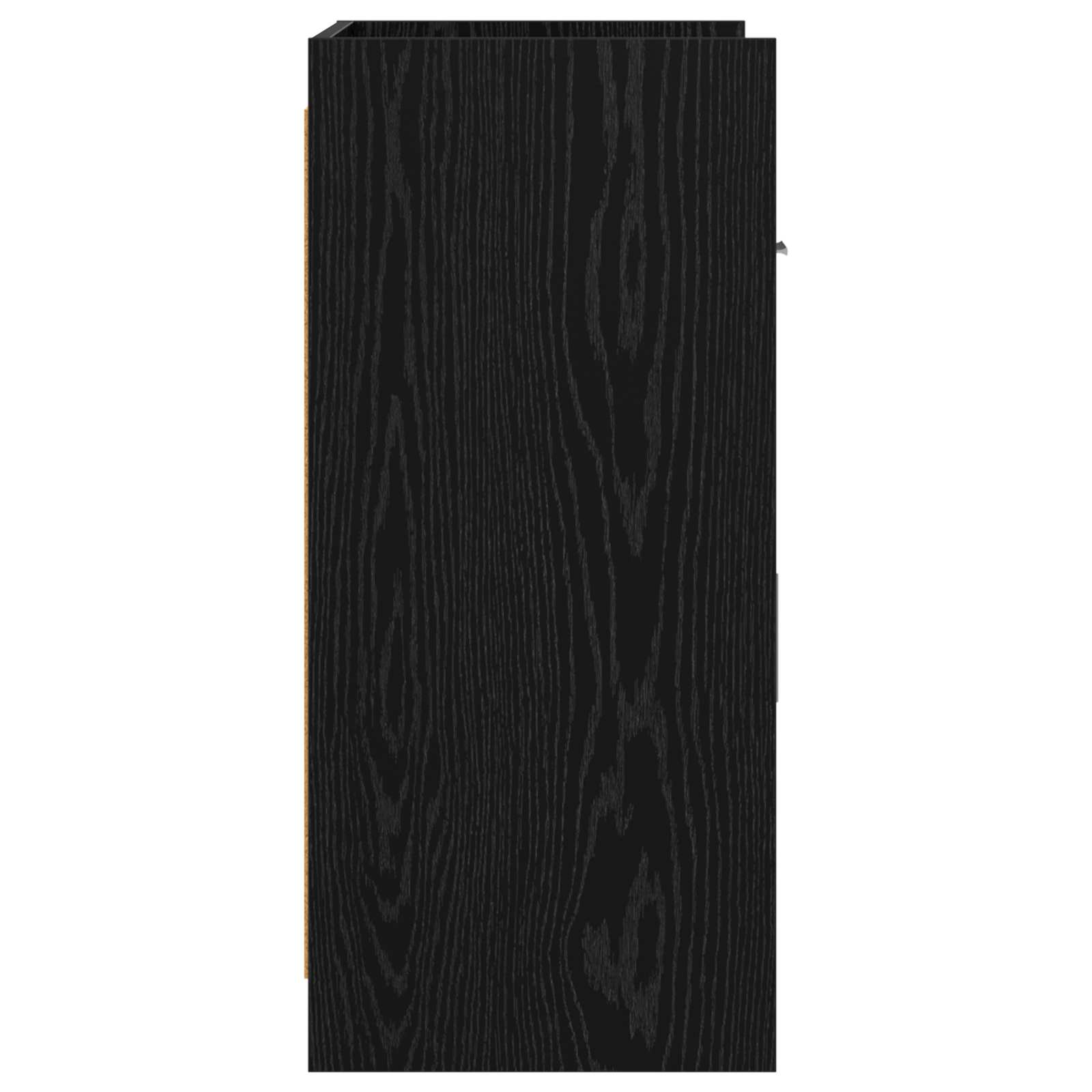 vidaXL Bufet Czarny dąb 75 x 36 x 80 cm Drewno inżynieryjne