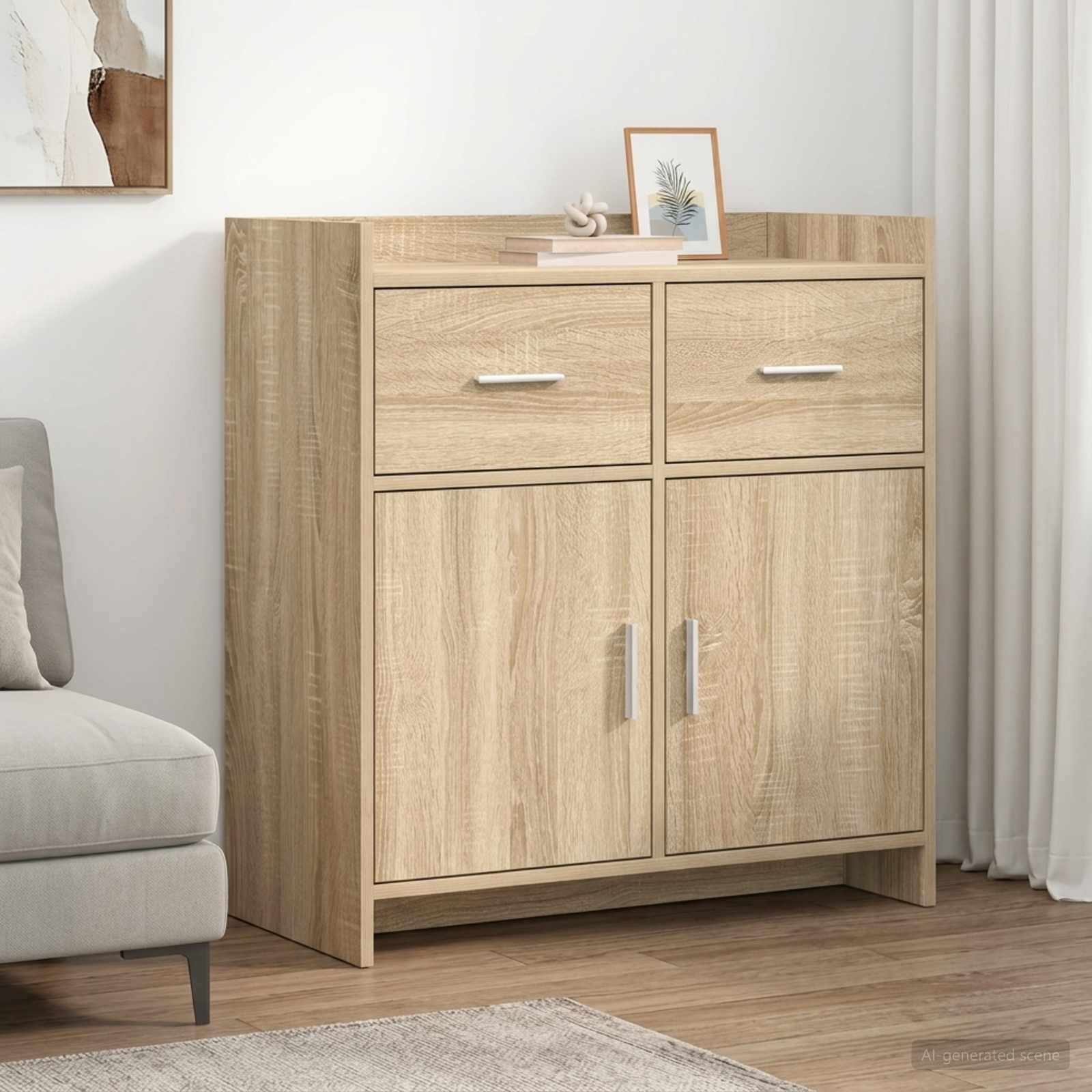 vidaXL Bufet dąb Sonoma 75 x 36 x 80 cm Drewno inżynieryjne