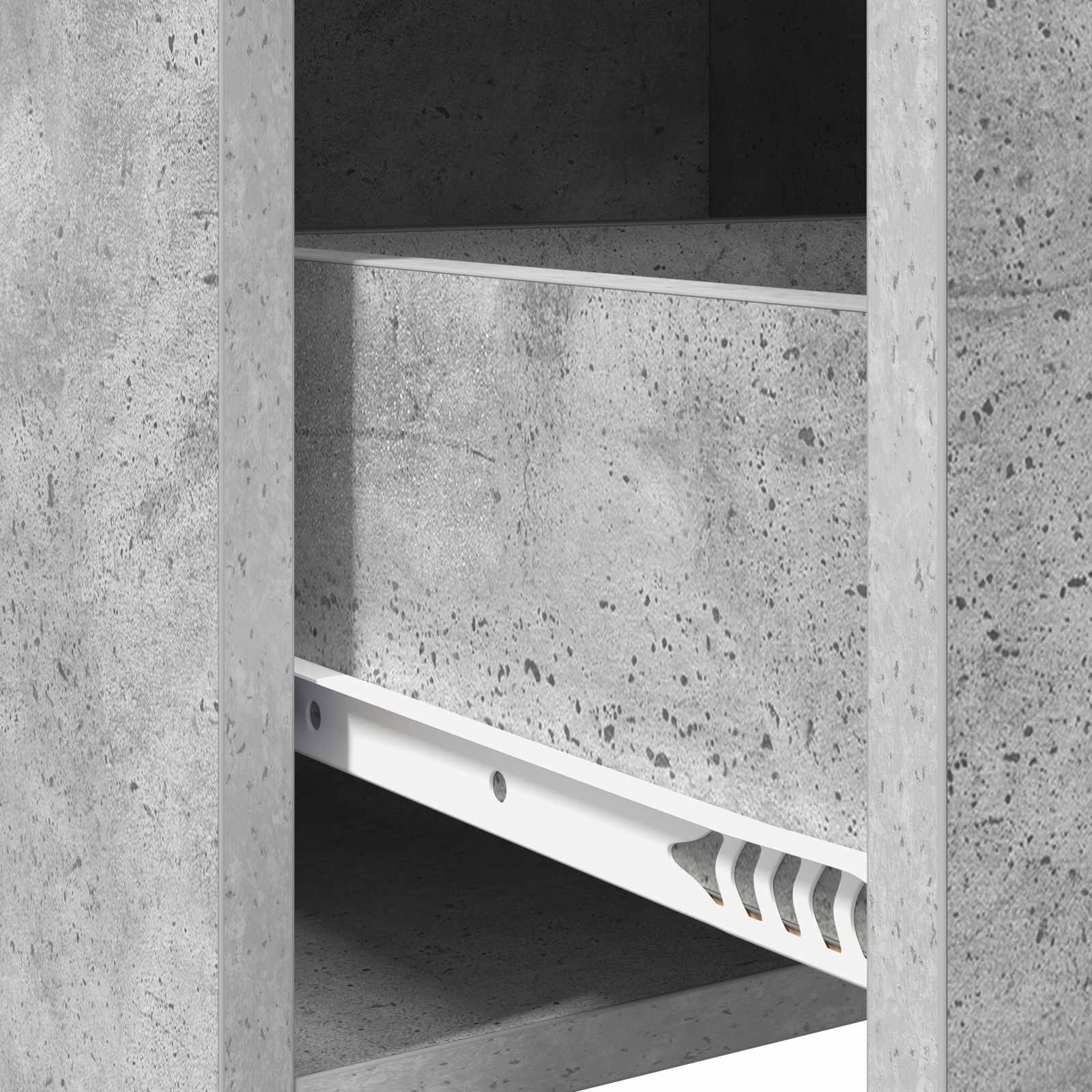 vidaXL Bufet Betonowy szary 75 x 36 x 80 cm Drewno inżynieryjne