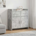 vidaXL Bufet Betonowy szary 75 x 36 x 80 cm Drewno inżynieryjne