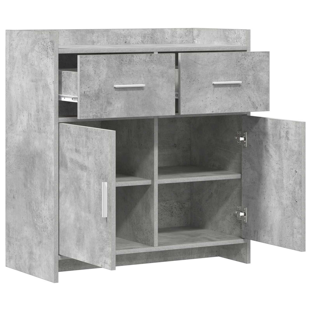 vidaXL Bufet Betonowy szary 75 x 36 x 80 cm Drewno inżynieryjne