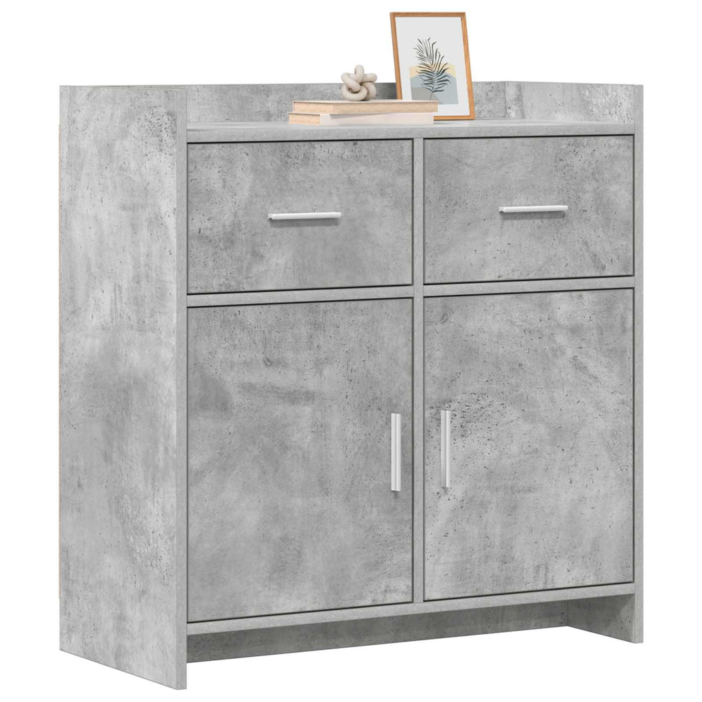 vidaXL Bufet Betonowy szary 75 x 36 x 80 cm Drewno inżynieryjne
