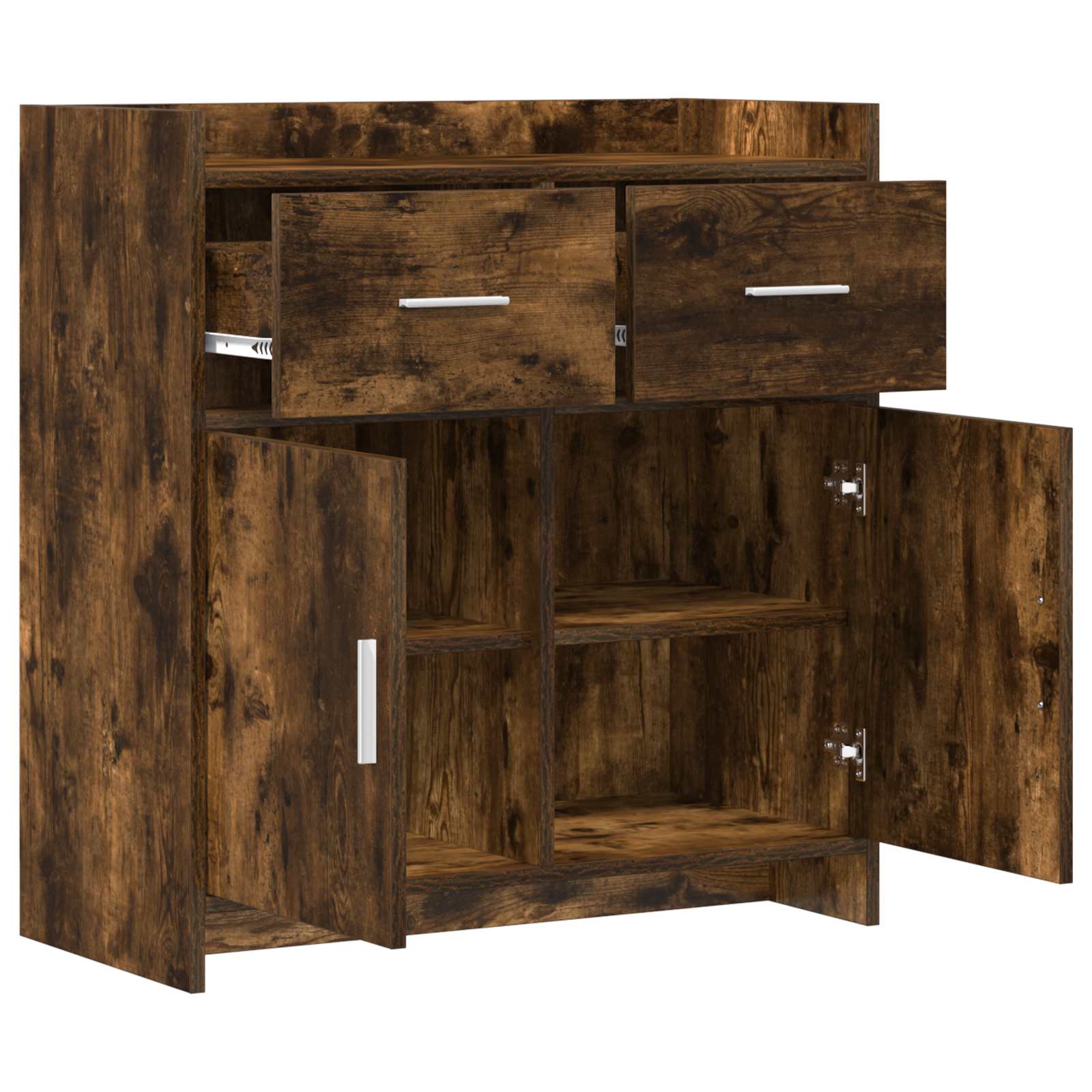 vidaXL Bufet Dąb wędzony 75 x 36 x 80 cm Drewno inżynieryjne