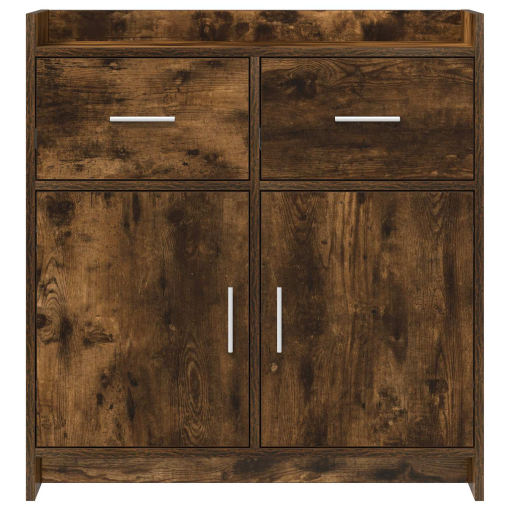 vidaXL Bufet Dąb wędzony 75 x 36 x 80 cm Drewno inżynieryjne