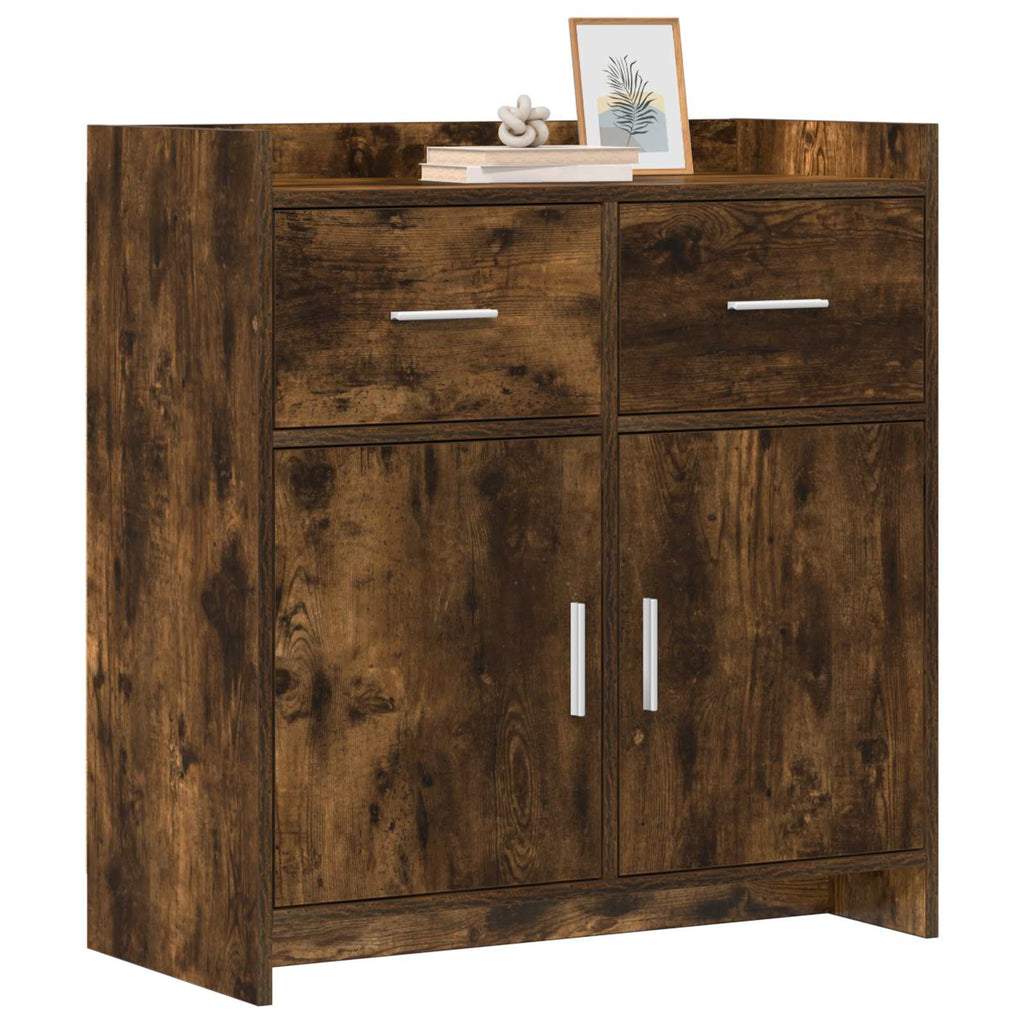 vidaXL Bufet Dąb wędzony 75 x 36 x 80 cm Drewno inżynieryjne