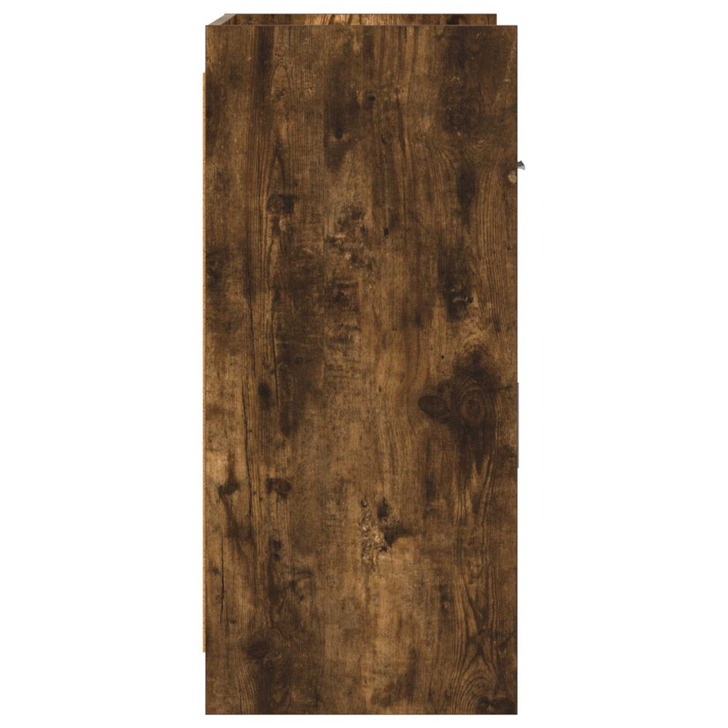 vidaXL Bufet Dąb wędzony 75 x 36 x 80 cm Drewno inżynieryjne